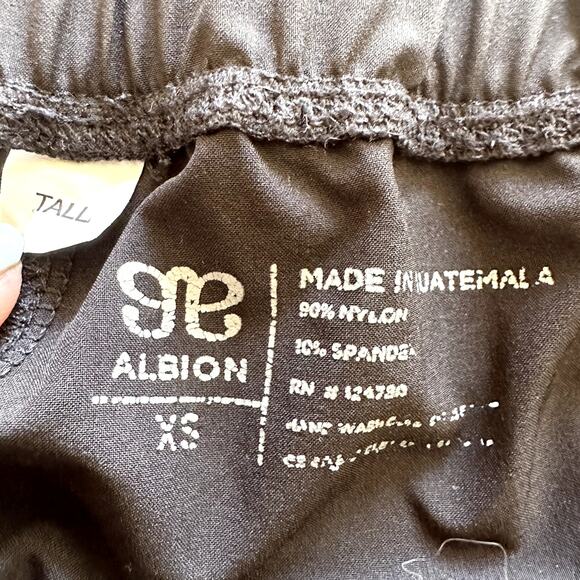 Albion Jetsetter Everywhere Jogger Pants Drawstring Gold Zipper Hem Black XS - Picture 4 of 5